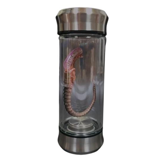 Alien Kreatur Glasbehälter LED Beleuchtet Alien Dekoration Gothic Gruselig Tischdekoration für Halloween Party Sci-Fi Fans Geschenk