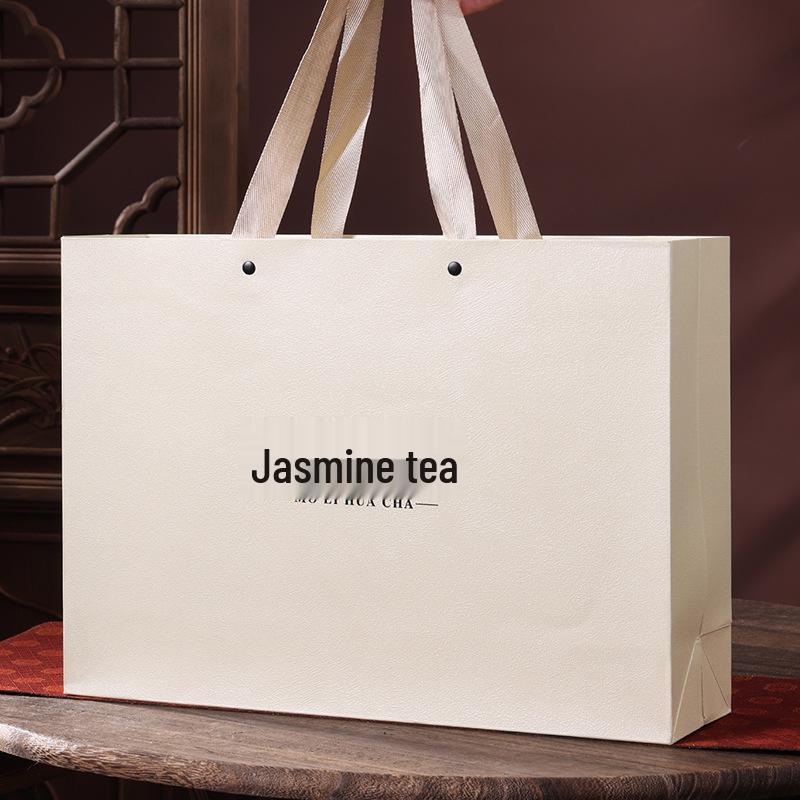 Premium Jasmine Green Tea Gift Box - Elegant Mid-Autumn Gift for Parents and Elders