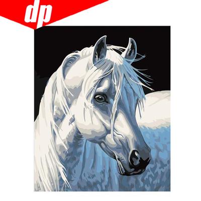Animale Cavallo Diamante Ricamo 5D Pittura Diamante DIY Punto Croce Immagine Diamante Rotondo Completo