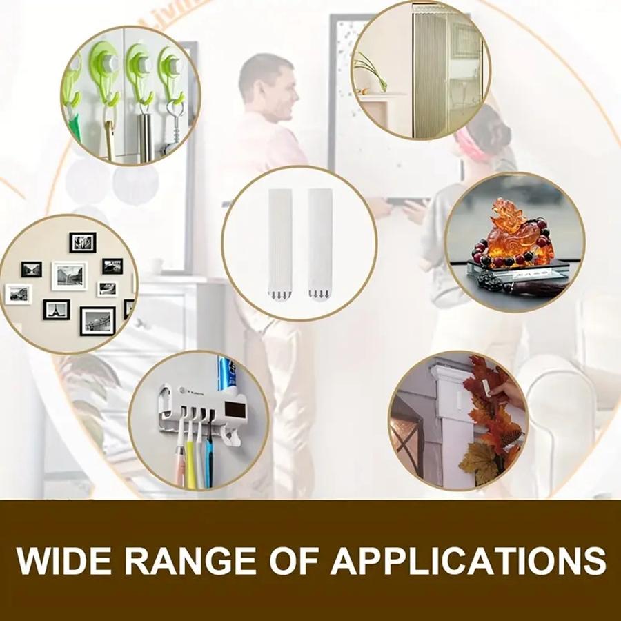 12 pares de marcos de fotos sin rastro gancho de pared de fotos extraíble dispositivo para colgar arte sin clavos adhesivo de pared fácil de quitar la cinta de doble cara