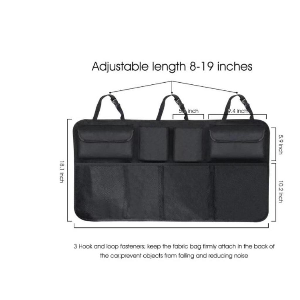 General Motors Car Seat Back Storage Bag Large Capacity 600D Oxford Fabric Multi-Pocket