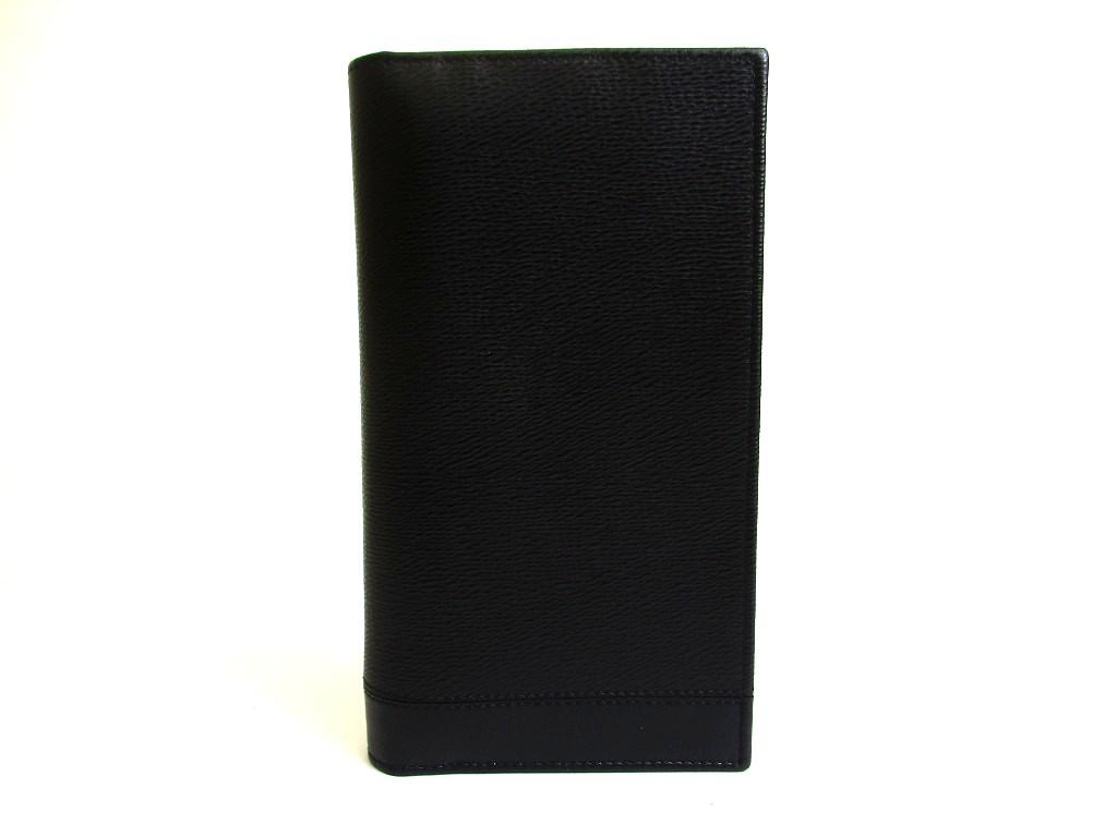 Authentic BVLGARI Serpenti Scaglie Black Leather Flap Long Wallet #b294 Open Box