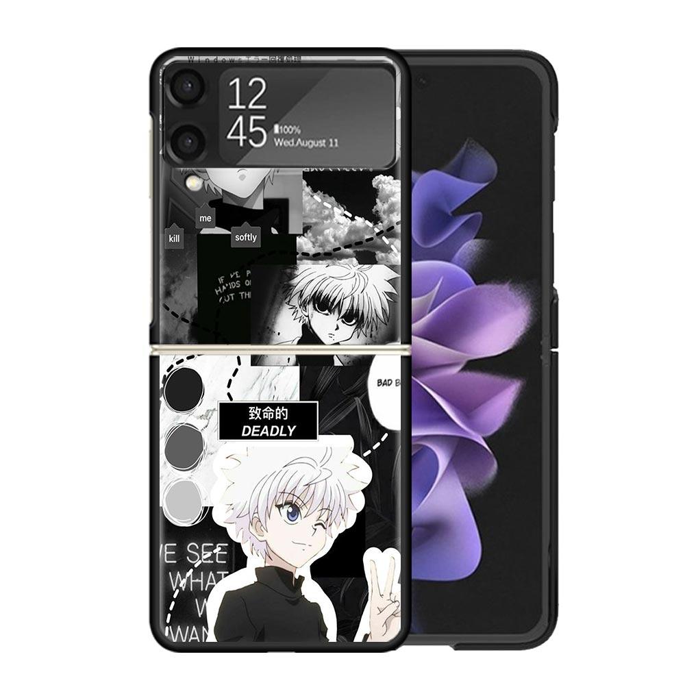 Hunter X Killua Clear Phone Case For Samsung Z Flip 7 6 5 4 3 Galaxy ZFlip7 ZFlip6 ZFlip5 ZFlip4 ZFlip3 5G Print Cover Z Flip 7