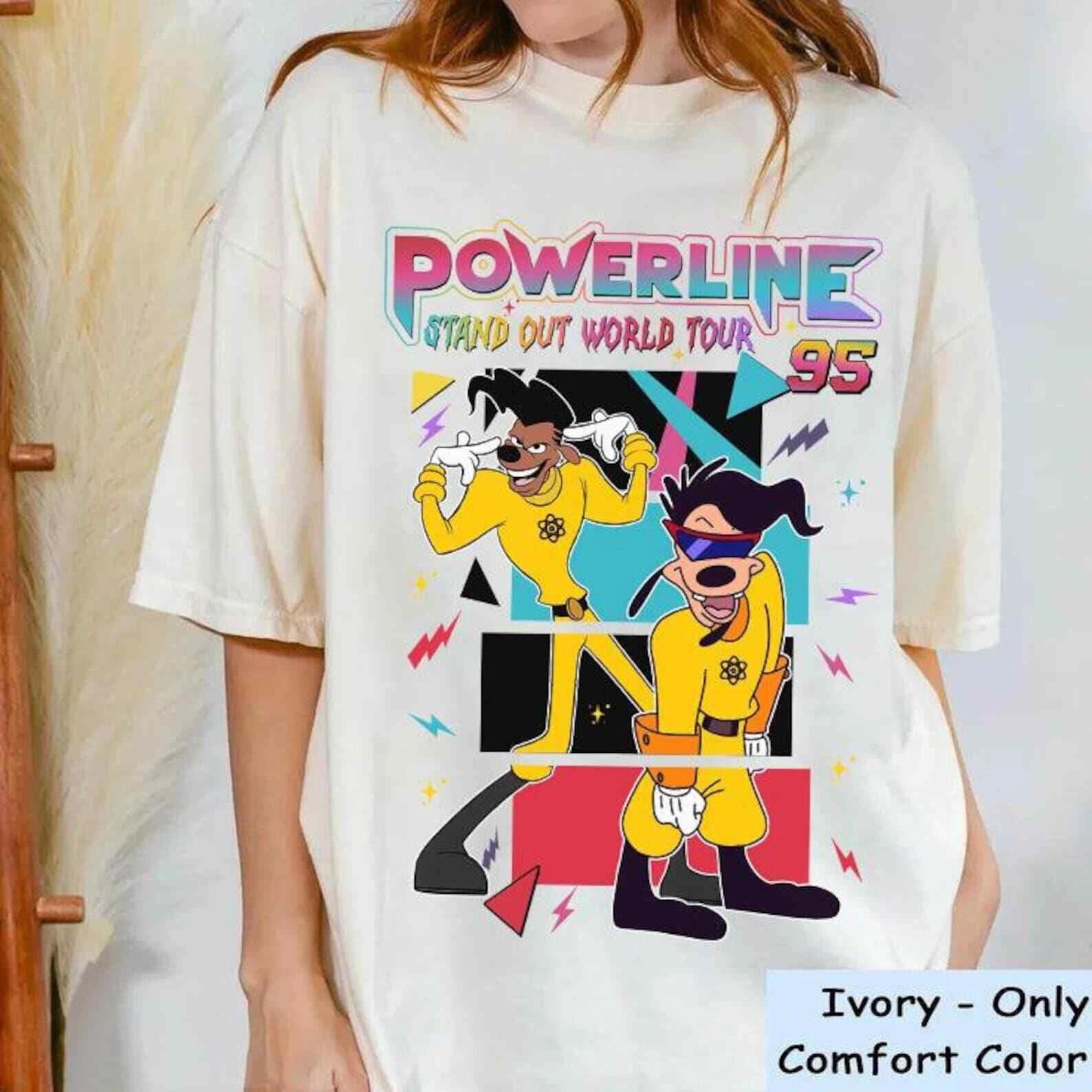 A Goofy Movie Powerline Max Goof Stand Out World Tour Retro Shirt, Gift For Fan 2XL