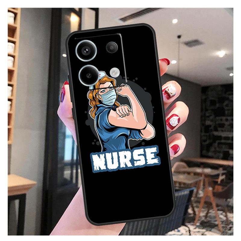 Cartoon Medicine Doctor Nurse Case For Xiaomi Redmi Note 13 12 11 9 10 Pro 9S 10S 11S 12S Redmi 13 12 10C 12C 13C Coque