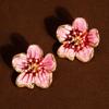 Enamel Flower Earrings Colorful Drop Earrings Elegant Floral Stud Earrings  Girls