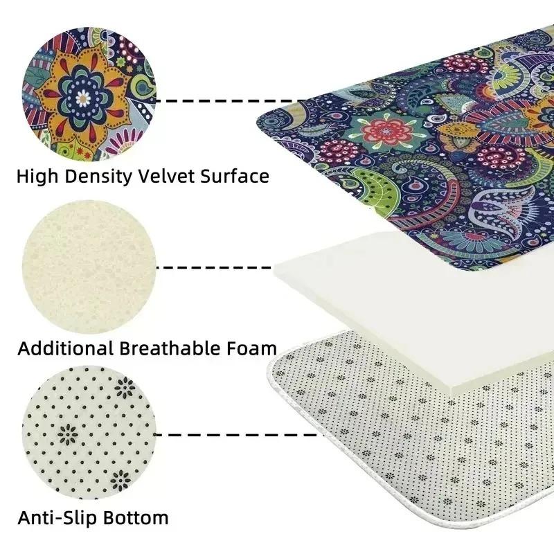 Vivid Mushroom Fantasy Pattern Carpet Colorful Living Room Rug for Home Decor with Green Leaf Design Cozy Non-slip Mat Gift