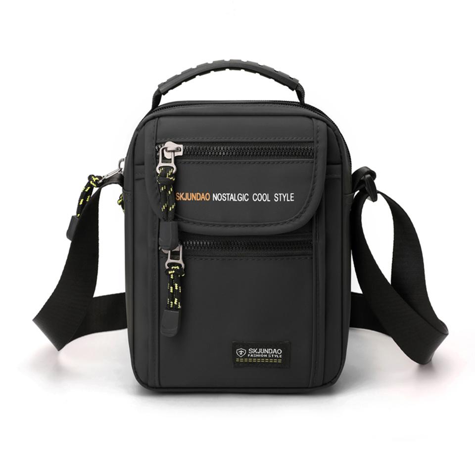 

Man Crossbody Bag Leisure Messenger Bag Male Waterproof Nyl Satchel Over The Shoulder Men Tote чёрный