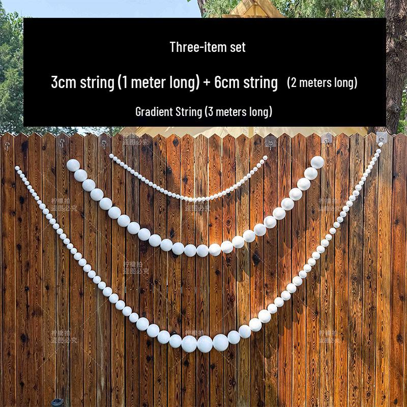 Giant Pearl String Wedding Ornament for Display & Décor