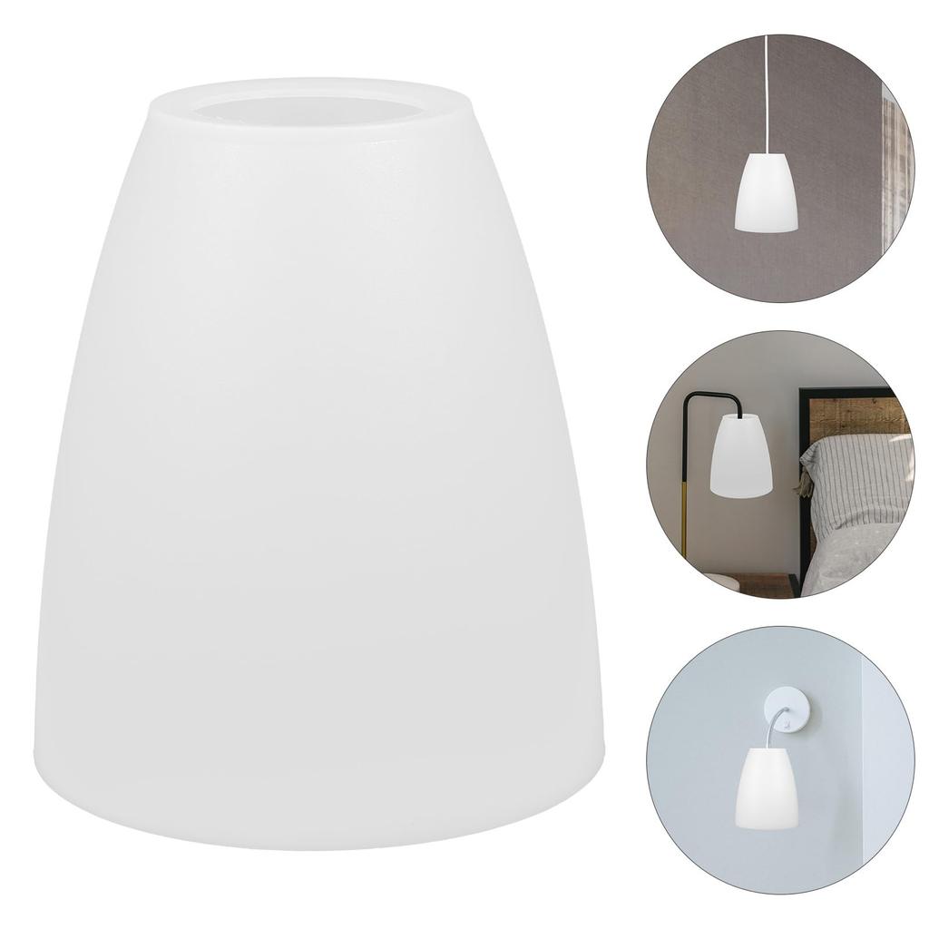 POPETPOP Lampshade, Bulb Cover, Plastic, Table Lamp, Light Bulb Cover, Replacement, Desk Lamp Cover, Lighting Decoration, 40mm, Pack of 4, White
