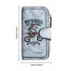 Men's Retro Motocross Print Long Wallet Multi Card Slot Purse