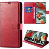 Case for Google Pixel 9 Pro XL, Shockproof Anti-Scratch Wallet Case Red PU Leather