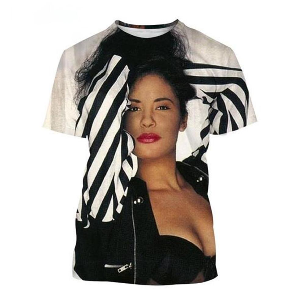 2024 3D Printing Funny Selena Quintanilla Graphic T-Shirt Fashion Unisex Harajuku Style Casual Round Neck Short Sleeve Kid Top