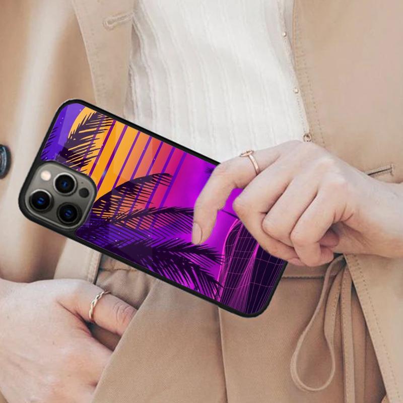 Hot Synthwave Retro 80s Neon Magnetic Phone Case For APPLE iPhone 17 Air 16 14 13 12 Pro Max 15 Plus Wireless MagSafe Cover