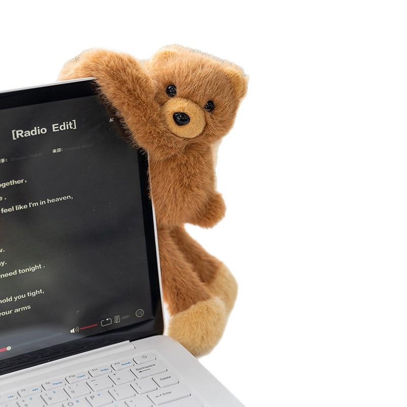 Plush Long-Armed Animal Fridge Magnet Doll - Teddy Bear Dog Car Ornament