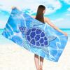 Hot Seller Turtle & Flamingo Quick-Dry Ultra-Fine Fiber Beach & Bath Towel, Thick & Absorbent