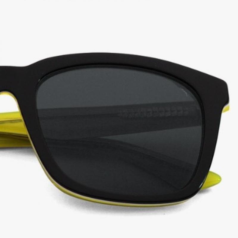 Puma Pu0084sk 001 Ripper Square Horn Rimmed Over Asian Fit Sunglasses