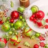 42PCS Shatterproof Christmas Ornaments Ball Set, 2.36 Inch Glittering Plastic Holiday Decorations with Hooks, Bright Colors Many