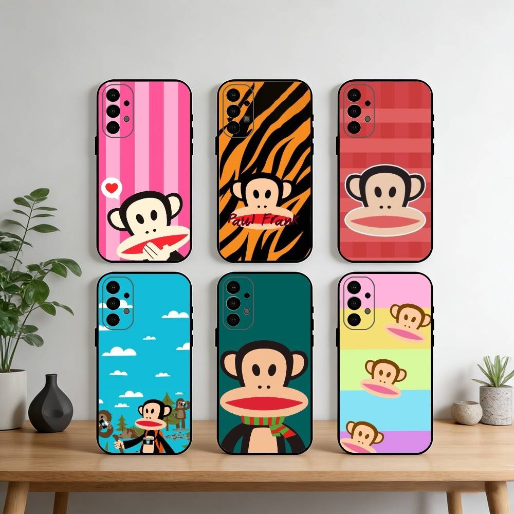 P-Paul F-Frank Phone Case For Samsung S25,S24,S21,S22,S23,S30,Ultra,S20,Plus,Fe,Note,10,9,5G Black Cover