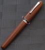 Gullor Natural Wood Fountain Medium Ink Screw Silver Clip Pen, Nib, Converter, Cap,