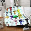1pc Blanket Sprunki9 Print Design, Lightweight Blanket for Sofa, Bed- Soft &Warm, Gift for All Seasons Like Christmas, Halloween