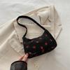 Stylish Minimalist Shoulder Bag For Casual Summer Outings Trendy Strawberry Print