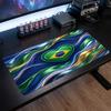 Brazil Football Crest Mouse Pad, Extended Non Slip Rubber Desk Mat for Gaming Office Laptop Fan Gift