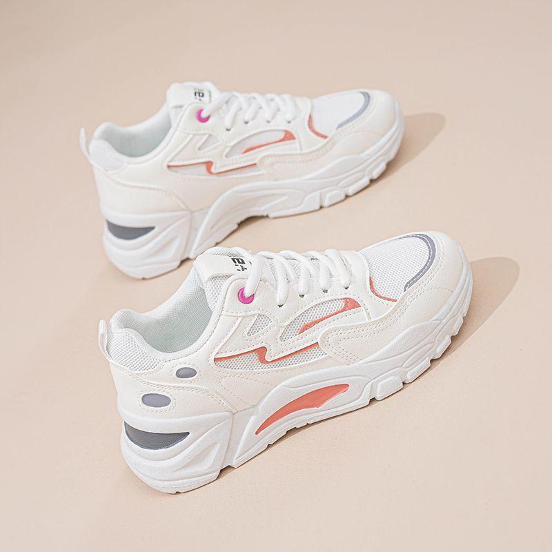 2025 spring women's shoes new breathable mesh shoes children's versatile platform sports shoes casual dad shoes women's trendy shoes