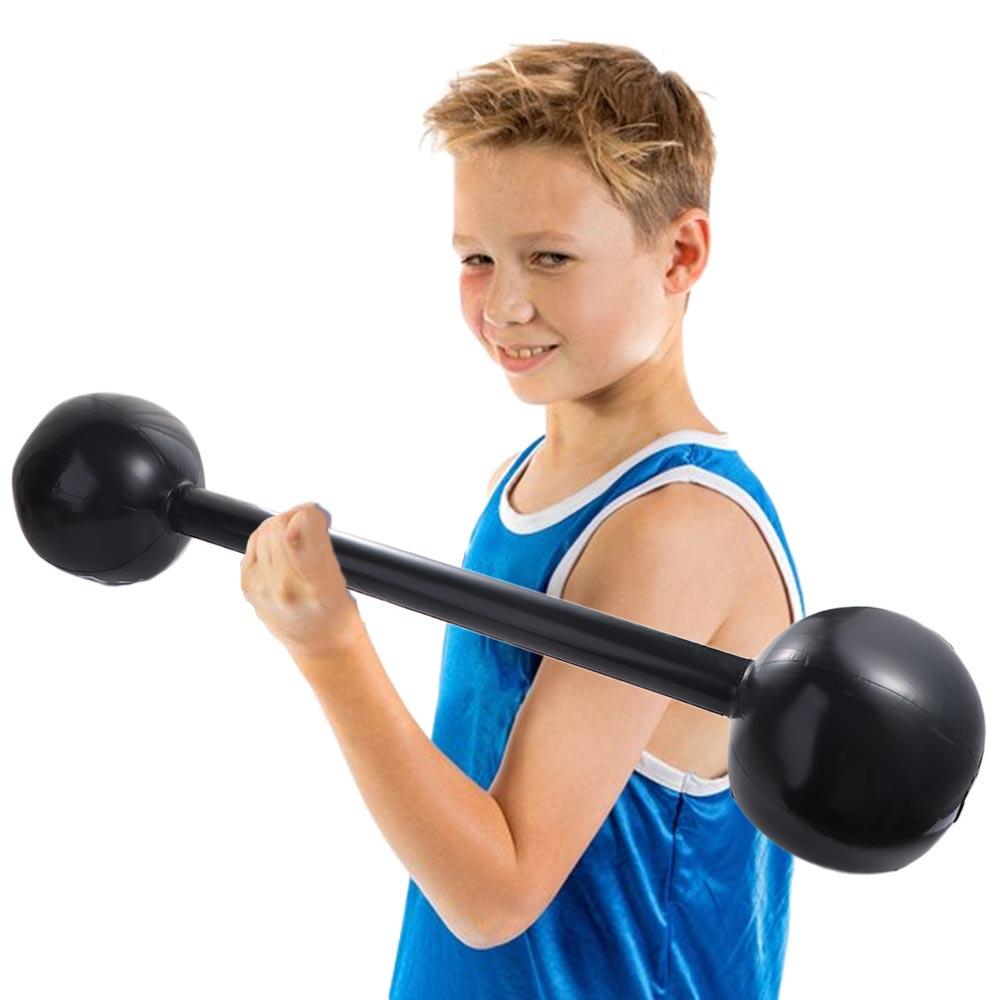 Decoration Inflatable Barbell Toys Fitness Dumbbell Toys Inflatable Balloon Thickened Sports Toy
