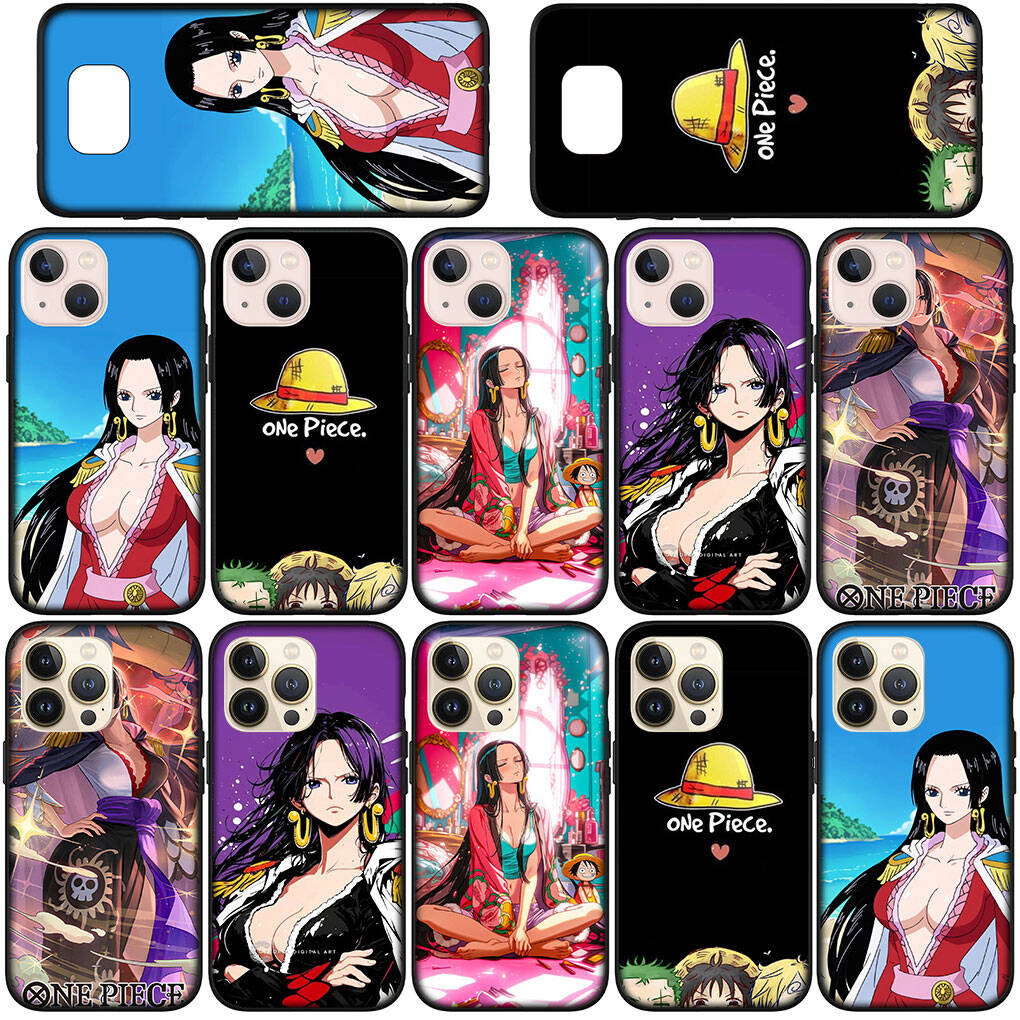Phone Case for iPhone 17 15 16 Plus Redmi Note 14 12 11 13 Pro Max Huawei P30 P20 Lite OPPO A60 A40 A80 A38 A54 A17 Boa Hancock One Pieces Luffy Cover