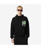 LACOSTE Men'S Tennis Court Graphic Lightly Brushed Loose Fit Hooded Pullover Sweatshirt Sh6406-55N 031