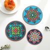 Silicone Hot Pot Pads for Kitchen Round Trivets for Dining Table Cooking Potholders Art Mats Heat Resistant Pot Holders Coaster