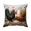 1 Stück Hahn Kissenbezug Für Zuhause Wohnzimmer Schlafzimmer Sofa Büro Dekorative Kissenhülle Weiche Kuschelkissen 45X45cm