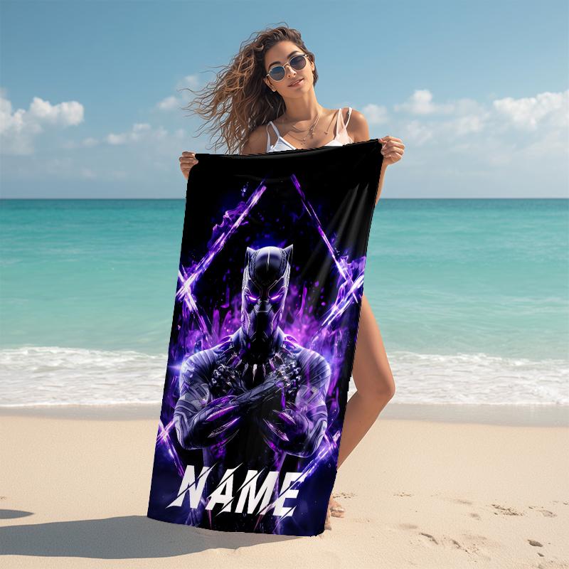 Personalized "Venom Artwork Poster" Beach Towel Microfiber Beach Towel Thin Absorbent for Beach Swimming Yoga Bath Sports. 0910336