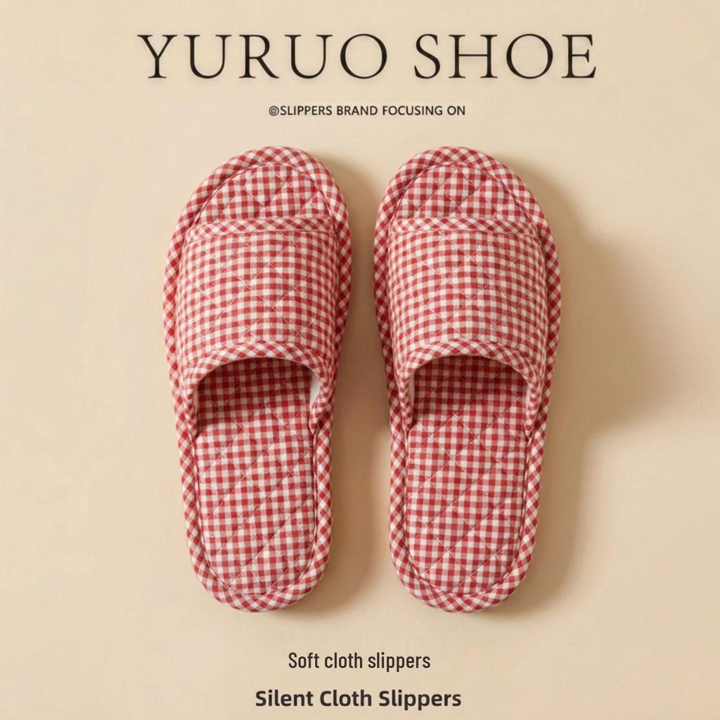 2025 Unisex Linen Slippers: Silent, Non-slip Cotton for All Seasons, Ideal for Home and Indoor Wooden Floors.