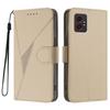 For Samsung Galaxy XCover7 Pro Case Triangle Imprint Leather Phone Cover with Lanyard