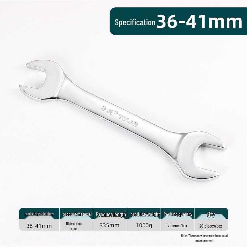 Ruwei Tools Double-Ended Mirror Finish Open-End Wrench, 8-10mm, Multi-Size