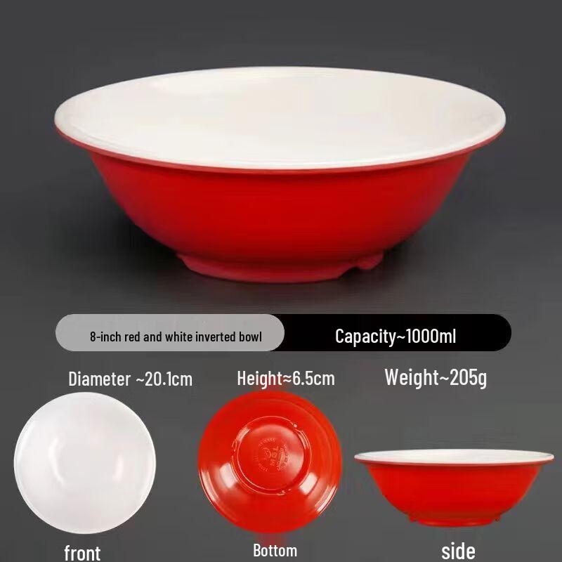 Jijun A5 Thickened High-Temperature Melamine Noodle Bowls