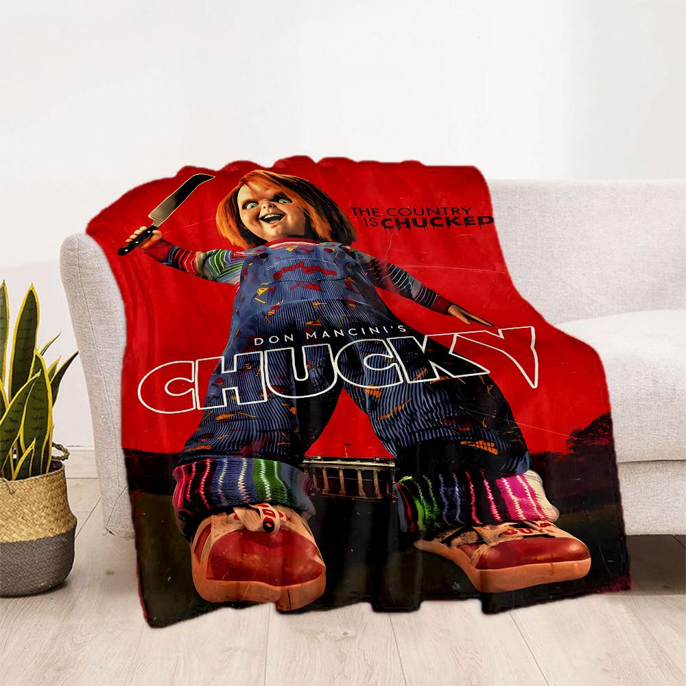 Chucky's Country Adventure Blanket Comfortable Perfect for Sofa Livingroom Couch Four Seasons Multipurpose Stylish Decor Gifts For Family Or Friends