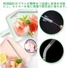 Phyxiul Stainless Steel Straws, Set of 3, Eco-Friendly Reusable Metal Straws with Cleaning Brush and Storage Bag