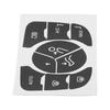 Customizable Fitment Button Repair Stickers for C4 2014 2018 AC Control