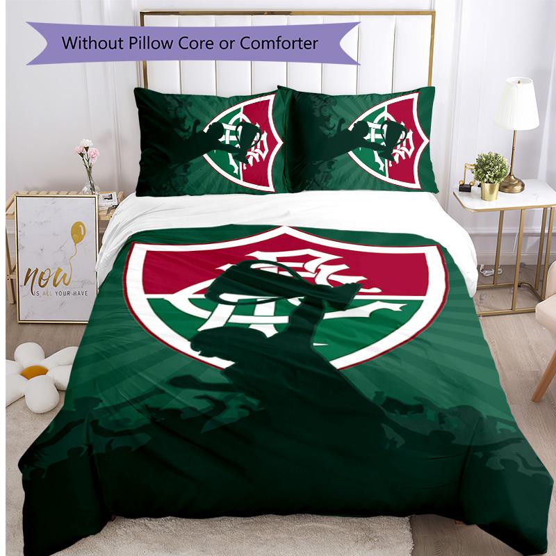 Fluminense FC Printed 3PCS Bedding Set Soft Breathable Duvet Cover Pillowcases Set Washable Bedroom Decor Home Gift