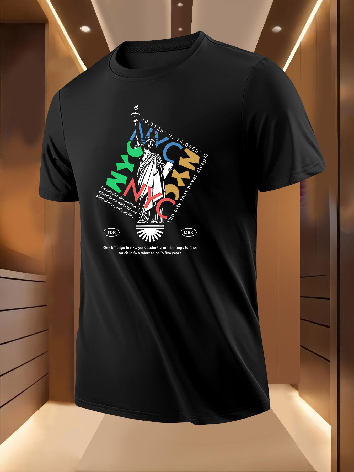 NYC Goddess Graphic Tshirt - Breathable Lightweight Polye... XL