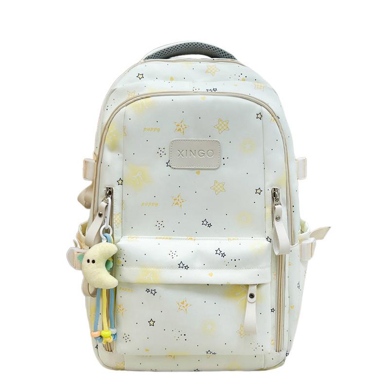 Women's Backpack Student Schoolbag Junior High School High School Large Capacity Star Backpack