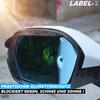 LABEL-X Rearview Mirror Rain Cover Sun Visor Side Mirror Carbon Cap 2-pack