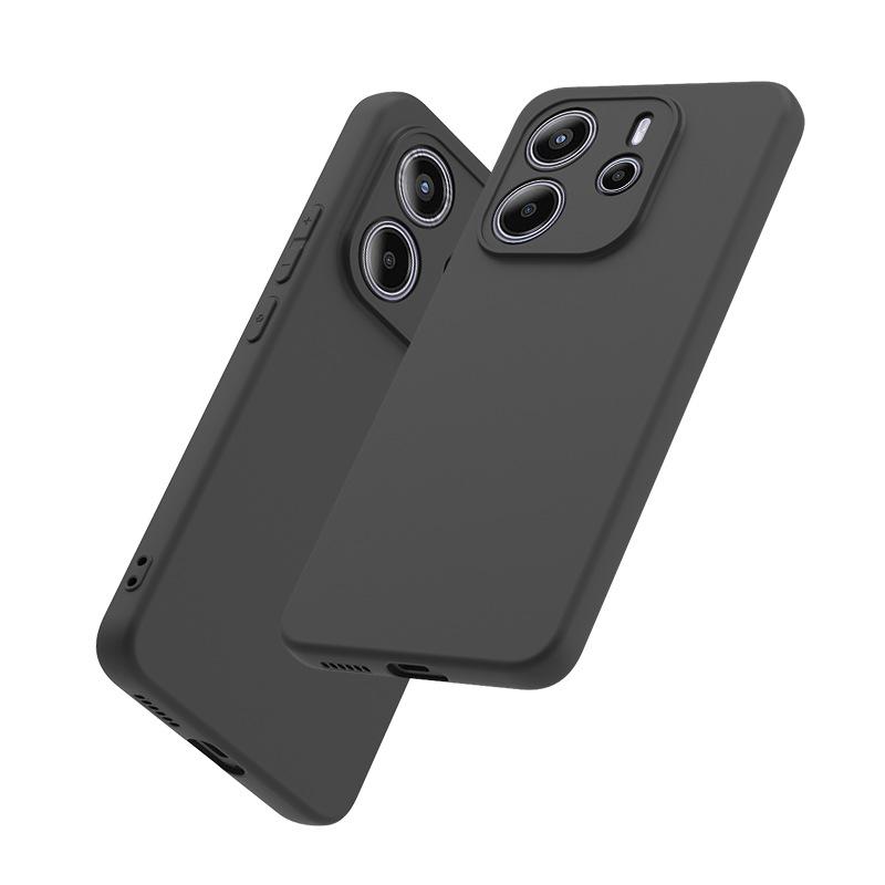 Pour Xiaomi Redmi Note 14 4G Europe Coque Noir Mat Souple TPU Arrière Housse de Téléphone pour Redmi Note 14 Pro Plus 4G 5G POCO X7 Pro Coques