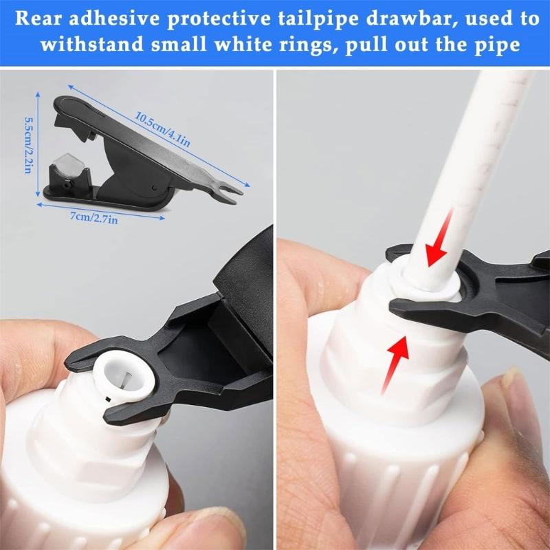 Convenient 15m Water Kit Tap Connectors External Water Filter Holder Inlines Shut Off Valves Plastic Material for Fridges