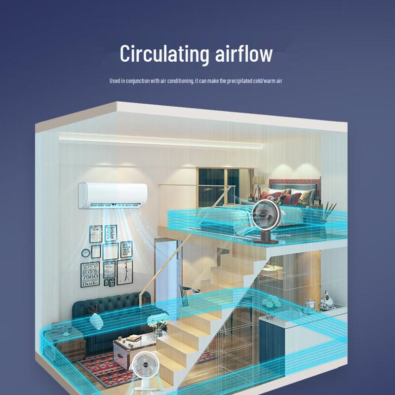 OEING Portable USB Desk Fan with Night Light & Fill Light