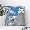 Frutiger Aero Y2K Cat Pillowcase Polyester Cushion Cover Decorative  Pillow Case Cover Bedroom Square 45X45cm