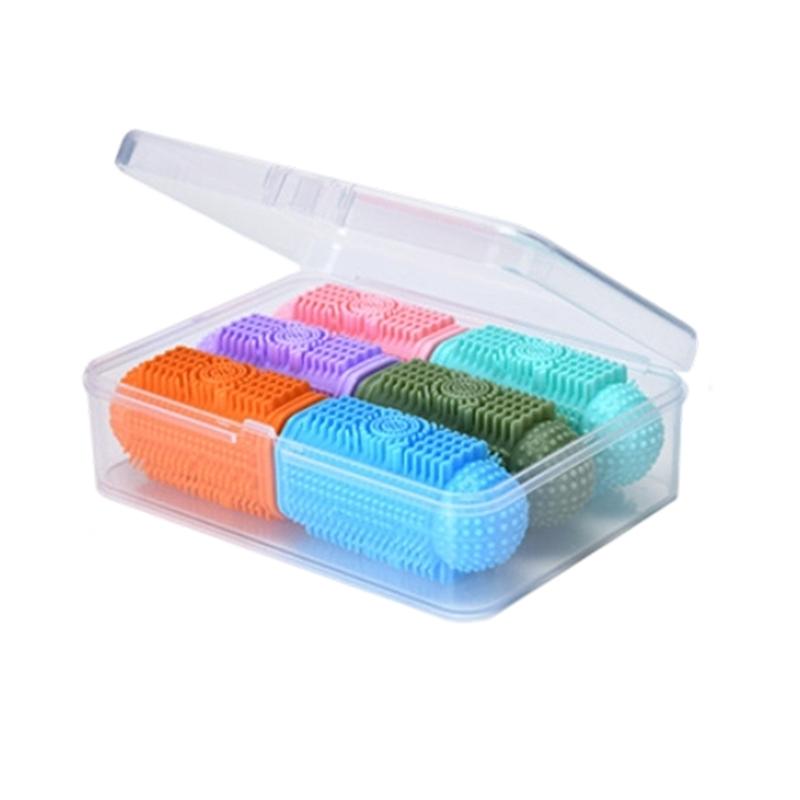 

6Pieces Pet Finger Toothbrush for Training Teething Cleaning Dog Toothbrushes Cleaning Massager Dental Care 1